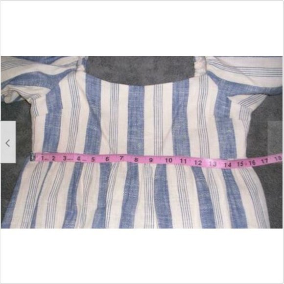 NWT Alice + Olivia Bauery Striped Puff Sleeve Midi Dress 6 - Picture 11 of 11